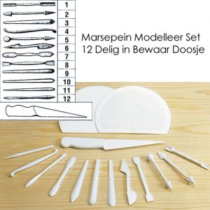 item # 1627 - Marspepein Modelleer Set - 12 Delig
