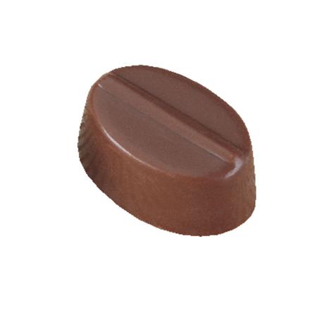 Polycarbonaat Bonbon Chocoladevorm Ovaal met streep