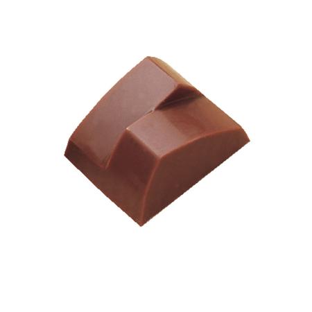 Polycarbonaat Bonbon Chocoladevorm: Vierkant - asymmetrische driehoek