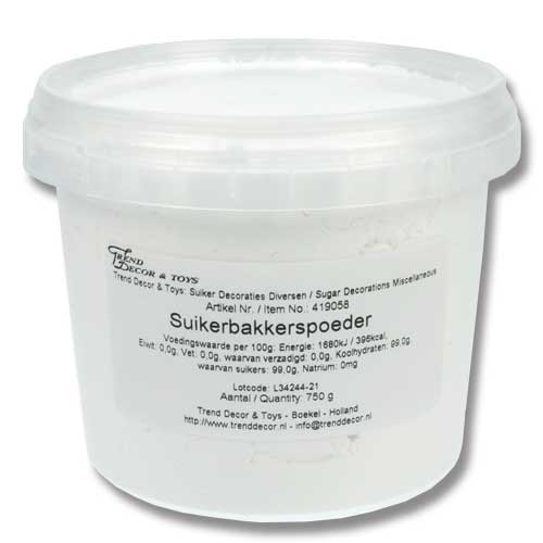 Suikerbakkerspoeder - 750 gram/pot