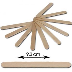 Platte Houten (ijs) Lolly Stokjes - 9,3 cm -0