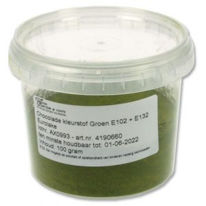 Chocolade kleurstof Groen - 100 gram-0