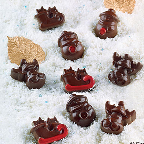 Siliconen Chocoladevorm - Choco Winter