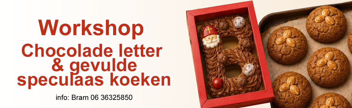 workshop chocolade letter en gevulde koeken