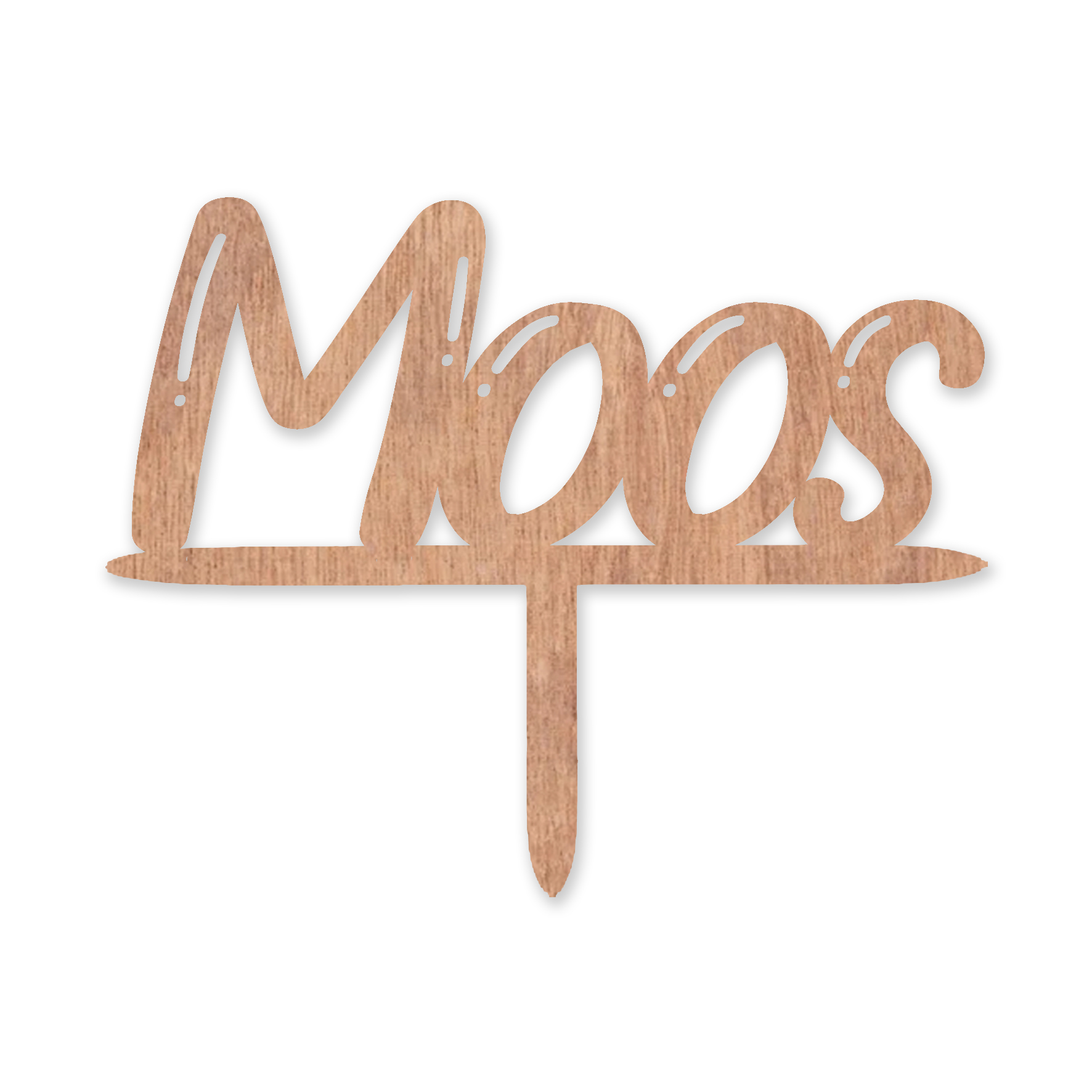 Taarttopper naam hout